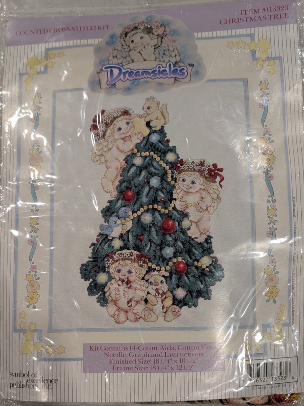 Vintage 1997 Dreamsicles Discontinued Christmas Cross Stitch Kit BNIP - 1068